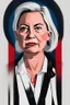 Placeholder: modern Portrait of powerful female politician