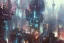 Placeholder: Art by John Berkey and John Harris and Craig Mullins, futuristic cyberpunk city, high rise, smooth, sharp focus, hyper detailed, digital painting, elegant, centered, detailed, neon signs, volumetric lightning, brutalist architecture, 8k