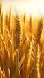 Placeholder: Golden wheat field, close-up, swaying in breeze, warm sunlight, photorealistic, detailed grain texture