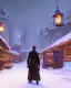 Placeholder: A magical snowy warlock Christmas market