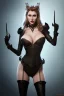 Placeholder: Brandi Love as evil queen in black leather, leather, busty, cleavage, angry, stern look. character design by cory loftis, fenghua zhong, ryohei hase, ismail inceoglu and ruan jia. unreal engine 5, artistic lighting, highly detailed, photorealistic, fantasy