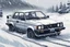 Placeholder: рисунок Lada нива ваз 21214 в стиле дрифт ae86 initial d зимой снег