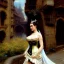 Placeholder: fullbody portrait 'beautiful fit busty medieval woman on street in medieval city',corset,painting by gaston bussiere, greg rutkowski, yoji shinkawa, yoshitaka amano, tsutomu nihei, donato giancola, tim hildebrandt, oil on canvas, cinematic composition, extreme detail,((fit full head inside picture)),32k