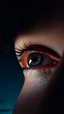 Placeholder: eye in the sky Looking at you background is black,