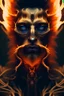 Placeholder: portrait photography of an ethereal beautiful animal god, Fire theme art, Dark moody night atmosphere, Portrait of a man by Michelangelo, 8K, close-up face, anatomically perfect face, oak tree roots, ignore NSFW