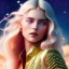 Placeholder:  full body white goddess woman glitter smiling long blond hair blue eyes in a galactic ambiance, delicate colors in the foreground, full of details, smooth, light effect，vaporwave colorful, smooth, extremely sharp detail, finely tuned detail, ultra high definition, 8 k, ultra sharp focus