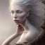 Placeholder: albino michaela coel blonde statuesque woman, narrow nose icelandic, big lips by gerald brom luis royo