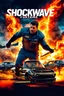 Placeholder: "Design a 90s-style action movie poster titled 'Shockwave Customs.' Feature a super heroic mechanic in the foreground, fiercely battling thousands of adversaries with a spanner. In the background, show cars doing burnouts, creating a dynamic and intense scene. Capture the high-energy, gritty aesthetic of classic 90s action films. Prominently display the subtitle 'mmechanic negotiator' in bold, impactful lettering."