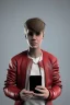 Placeholder: Justin Bieber holding a phone