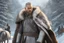 Placeholder: Ragnar Lothbrok in 8k Afukuro cartoon artstyle, white costum, winter, close picture, highly detailed, high details, detailed portrait, masterpiece,ultra detailed, ultra quality