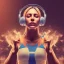 Placeholder: Image describing the bodies of super athletes listening to music, by wearing a music player