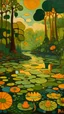 Placeholder: A noisy lilypond filled with shadows painted by Paul Ranson