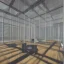 Placeholder: 3d render of lawyer office, showing through the big glass windows the new year fireworks outside, hyper realistic, 4k