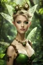 Placeholder: Gorgeous Realistic Photography steampunk pixie with a resemblance to Beautiful Tinkerbell,natural beauty, in wonderland jungles and Peter Pan