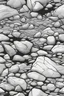 Placeholder: Rocks drawn digitally, black outline