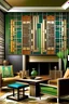 Placeholder: Create a handpainted WALL murala Design an art deco-inspired mural using squares to form intricate patterns and shapes. Opt for a sophisticated and luxurious color palette to capture the essence of the style.