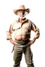 Placeholder: Bare old cowboy in pants