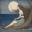 Placeholder: [art by john bauer] Circe the awesome nymph with lovely braids who speaks with human voice, sent us a hardy shipmate, yes, a fresh following wind ruffling up in our wake, bellying out our sail to drtve our blue prow on as we, 10 securing the running gear from stem to stern, sat back while the wind and helmsman kept her true on course. The sail stretched taut as she cut the sea all day and the sun sank