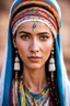 Placeholder: Portrait of a beautiful amazigh woman with white skin, and innocent features