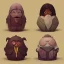 Placeholder: clean art of harry potter avatars, soft lighting, soft pastel gradients, high definition, 3d icon clay render, blender 3d by Alexander Jansson