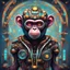 Placeholder: Psychodelic Nuclear digital transistor Cyborg Monkey