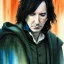 Placeholder: high-quality, fine-detail close-up watercolor of young Alan Rickman as Severus Snape, iridescent deer, portrait, 8k, intricate, photoillustration, artwork, volumetric lighting,brian froud, howard lyon, selina french*, anna dittmann, annie stokes, lisa parker, greg rutowski