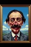 Placeholder: The painting of Salvador Dali in the style of grotesque caricatures, hyperrealistic landscapes, #pixelart, richly detailed genre paintings, time-lapse photography, haunting structures, zombiecore , in the style of quirky figurative ian spriggs paul barson comical figurative jim lively.