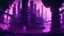 Placeholder: a giant factory, purple tones, dreamy, psychedelic, 4k, sharp focus, volumetrics, trippy background