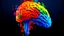 Placeholder: the silhouette of a human brain, overcome with emotion, where the emotion is represented as colorful chemical flows through the brain