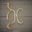 Placeholder: A beautiful monogram and 3D logo of the letters R and H with slab serifs font, with full details, full HD, 4K, 8K,