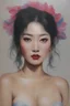 Placeholder: a mixture of ChineseJapaneseKoreanFilipinoThai, prostitute with Marty Feldman eyes, oil painting by Zushia Zalarngo