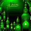 Placeholder: Green sparking ramadan's greetings