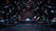 Placeholder: a 3d fractal stage structre made of metallic dark color 3d structures, pertty artistc background