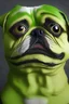 Placeholder: dog and pepe the frog combination