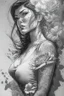 Placeholder: ::<BIG >, inking COMIX on pencils by Richard Luong :: ,((priscila huggins beautiful woman )), (t-shirt or dress:1.3), (beautiful and clear background:1.2), (extremely detailed, ultra-detailed, best shadow:1.1), bare shoulders, flowers and petals, , (white background:0.5), (illustration :1.1), (extremely fine and beautiful GIRL:1.1), (perfect details:1.1) :: , ( detailed eyes and detailed face:1.3),