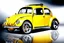 Placeholder: volks wagen beetle , classic model, paint shining yellow, big wheels, aeodinamic kit, , style cartoon