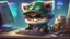 Placeholder: Teemo (from LOL) as an IT professional with Lux