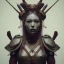 Placeholder: a warrior princess in samurai armor, red tattoo in the face, steam punk, scary, horror, realistic, made in octane, cinematic, movie, CGI, ultra-realistic, extremely detailed octane rendering, 8K, VRAY Super Real ar 2:3, dof photorealistic futuristic 50mm lens hard lighting dark gray tintype photograph, realistic lighting, sephia colors