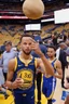 Placeholder: confused steph curry holding a potato instead of a basketball