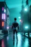 Placeholder: Ultra Realistic image, 25 years old brunette blonde woman, portrait, small stature, small chest, yakuza full body tattoo, transparent latex coat, rain, fog, hot, dark, leds, neon, cyberpunk, vibrant color, highly detailed, art stations, concept art, smooth, unreal engine 5, god rays, ray tracing, RTX, lumen lighting, ultra detail, volumetric lighting.