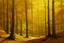 Placeholder: A golden yellow woodland grove in the morning painted by Frank Wilson