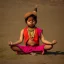 Placeholder: indian child in meditation