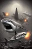 Placeholder: surreal, shark, darkness end,