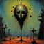 Placeholder: Hail the abandoned sideshow freak!, Geek Love, Graham Sutherland and Joan Miro and Zdzislaw Beksinski deliver a surreal masterpiece, rich colors, sinister, creepy, sharp focus, dark shines, asymmetric,