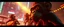 Placeholder: scene from gorillaz music video, 3D anime cinematic, Maciej Kuciara – cinematic sci-fi concept art. stylized 3D anime, airbrush painting, cinematic depth of field, motion blurred background, glowing rim light, crisp black line art, vibrant colors