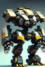 Placeholder: mech robot with large weapons on top with hexagonal bases