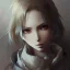 Placeholder: realistic anime waifu character, water color painting, in style of "Left alive", trending on artstation, sharp focus, studio photo, intricate details, highly detailed, by greg rutkowski