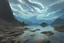 Placeholder: rocks, lake, clouds, epic, sci-fi