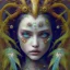 Placeholder: Esperanza gomez, rusty metal, feathers, Dryad, fae, sidhe, ominous, nature, plants, wildflower, facepaint, dnd character portrait, intricate, oil on canvas, masterpiece, expert, insanely detailed, 4k resolution, retroanime style, cute big circular reflective eyes, cinematic smooth, intricate detail , soft smooth lighting, soft pastel colors, painted Renaissance style