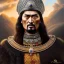 Placeholder: Ultra detailed fullbody Portrait in oil on canvas of Attila the Hun with armor,helmet,extremely detailed digital painting,ultrarealistic skin,intense stare, extremely detailed face, crystal clear eyes, mystical colors ,perfectly centered image, perfect composition, rim light, beautiful lighting,masterpiece ,8k, stunning scene, raytracing, anatomically correct, in the style of Simon Bisley and Ohrai Noriyoshi and robert e howard and Steve Jung and Wizyakuza and uncannyknack.